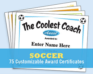 Soccer Certificates Free Award Templates Futbol