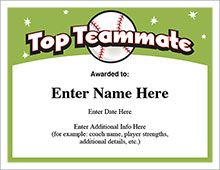 Top Teammate Certificate image