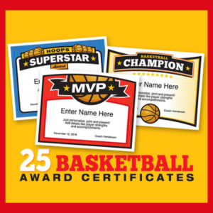 Elite Basketball Certificates.