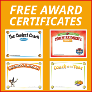 Top Four free award certificates.